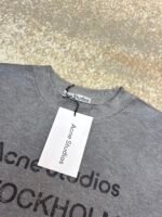 Acne Studios 1966 mud-dyed washed distressed short-sleeves - Image 12