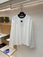 MiuMiu embroidered logo long sleeve