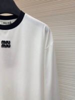MiuMiu embroidered logo long sleeve - Image 5