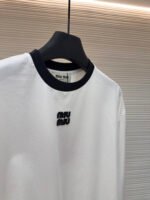 MiuMiu embroidered logo long sleeve - Image 14