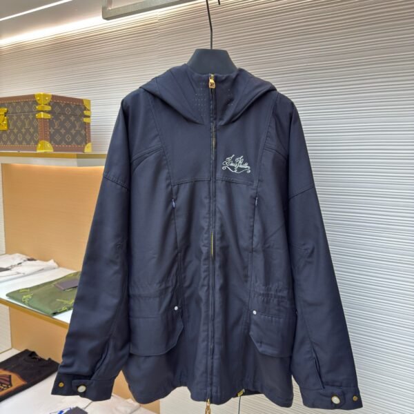 Louis Vuitton hooded trench coat