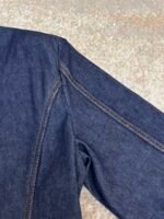 Louis Vuitton dark blue logo cuffed denim jacket - Image 9