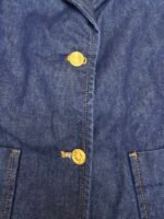 Louis Vuitton dark blue logo cuffed denim jacket - Image 6