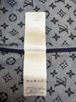 Louis Vuitton dark blue logo cuffed denim jacket - Image 17