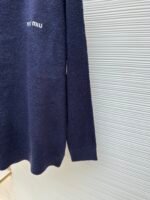 MIUMIU embroidered teddy fur crew neck sweater - Image 6