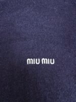 MIUMIU embroidered teddy fur crew neck sweater - Image 9