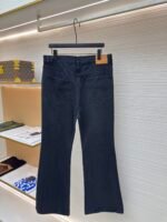 Balenciaga solid color loose flared jeans - Image 2