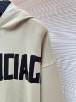 Balenciaga embossed paper tape letter printed hooded sweatshirt - Image 5