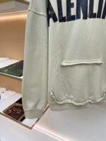 Balenciaga embossed paper tape letter printed hooded sweatshirt - Image 6