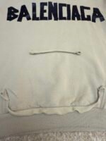 Balenciaga embossed paper tape letter printed hooded sweatshirt - Image 15