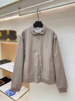 LOUIS VUITTON wool short silhouette stand up collar jacket jacket