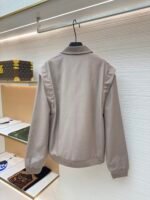 LOUIS VUITTON wool short silhouette stand up collar jacket jacket - Image 2
