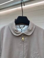LOUIS VUITTON wool short silhouette stand up collar jacket jacket - Image 18