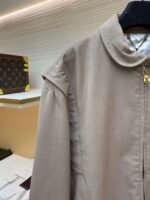LOUIS VUITTON wool short silhouette stand up collar jacket jacket - Image 17