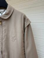 LOUIS VUITTON wool short silhouette stand up collar jacket jacket - Image 16