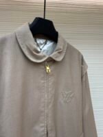 LOUIS VUITTON wool short silhouette stand up collar jacket jacket - Image 13