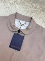 LOUIS VUITTON wool short silhouette stand up collar jacket jacket - Image 11