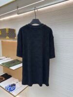 LOUIS VUITTON checkerboard cotton looped embroidered short sleeved shirt - Image 2