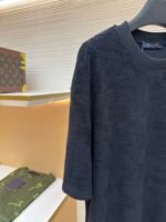 LOUIS VUITTON checkerboard cotton looped embroidered short sleeved shirt - Image 4