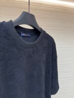 LOUIS VUITTON checkerboard cotton looped embroidered short sleeved shirt - Image 7