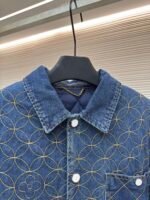 LOUIS VUITTON nigo boot thread embroidered denim jacket - Image 3