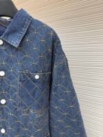 LOUIS VUITTON nigo boot thread embroidered denim jacket - Image 5