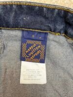 LOUIS VUITTON nigo boot thread embroidered denim shorts - Image 17