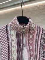 Louis Vuitton NigoMonogram floral jacquard heavy half-zip stand-up collar sweater - Image 3
