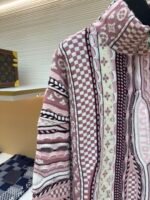 Louis Vuitton NigoMonogram floral jacquard heavy half-zip stand-up collar sweater - Image 4