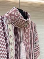 Louis Vuitton NigoMonogram floral jacquard heavy half-zip stand-up collar sweater - Image 16