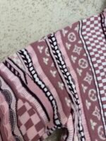 Louis Vuitton NigoMonogram floral jacquard heavy half-zip stand-up collar sweater - Image 12