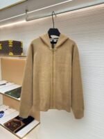 BURBERRY warhorse double-sided cashmere plaid hooded jacket - Image 3