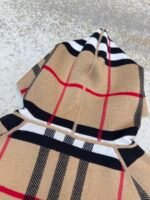 BURBERRY warhorse double-sided cashmere plaid hooded jacket - Image 13