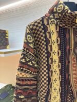 Louis Vuitton NigoMonogram floral jacquard heavy half-zip stand-up collar sweater - Image 4