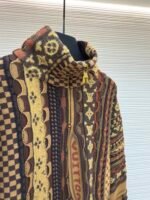 Louis Vuitton NigoMonogram floral jacquard heavy half-zip stand-up collar sweater - Image 18