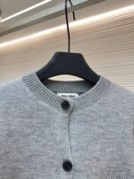 MIUMIU embroidered teddy fur crew neck sweater - Image 3