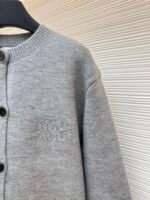 MIUMIU embroidered teddy fur crew neck sweater - Image 16