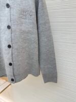 MIUMIU embroidered teddy fur crew neck sweater - Image 14