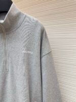 MiuMiu half-zip embroidered sweatshirt - Image 16