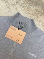 MiuMiu half-zip embroidered sweatshirt - Image 11