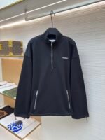 MiuMiu half-zip embroidered sweatshirt