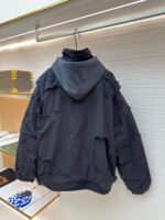 Balenciaga heavy erosion washed large destruction cotton bomber jacket - Image 2