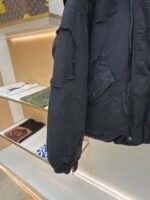 Balenciaga heavy erosion washed large destruction cotton bomber jacket - Image 16