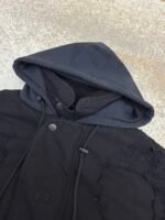 Balenciaga heavy erosion washed large destruction cotton bomber jacket - Image 12