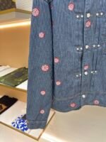 Louis Vuitton Mountain Walnut Cherry Blossom Rhinestone Trousers - Image 4