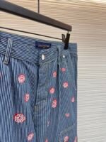Louis Vuitton Mountain Walnut Cherry Blossom Rhinestone Trousers - Image 8