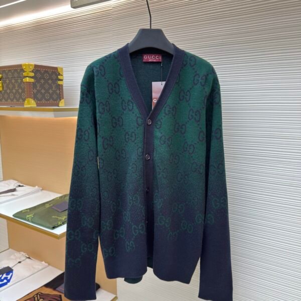 Gucci all-over floral ombré cardigan