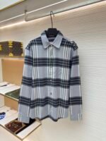 Louis Vuitton flannel jacquard lettering shirt