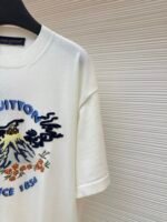 Louis Vuitton Nigo collaboration volcano embroidered knitted short-sleeved T-shirt - Image 5