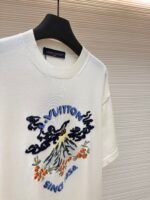 Louis Vuitton Nigo collaboration volcano embroidered knitted short-sleeved T-shirt - Image 14